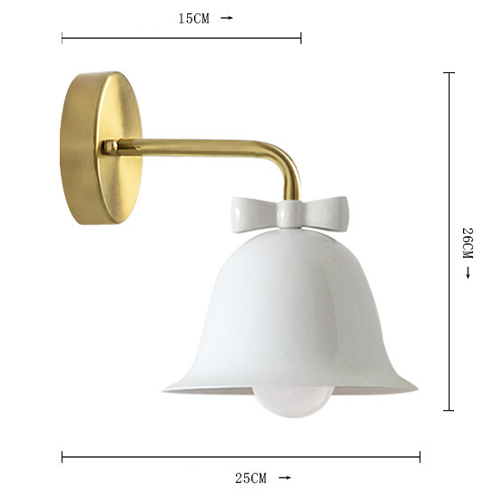 Бра Колокольчик Bell with Bow White Wall Lamp Белый в Самаре