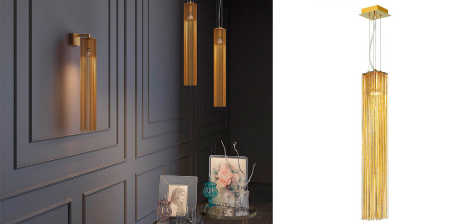 Подвесной светильник Atlantis Chain Gold One Подвесной светильник Atlantis Chain Gold One - Loft-Concept в Самаре