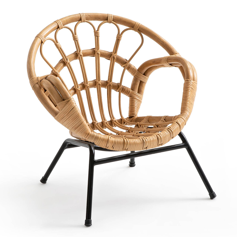 Кресло детское Wicker Baby Chair Бежевый Черный в Самаре | Loft Concept 