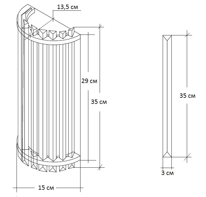 Бра Suspension Glass Cylinders Sconces 35 в Самаре