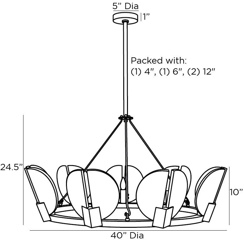 Люстра Arteriors SIERRA CHANDELIER GOLD в Самаре