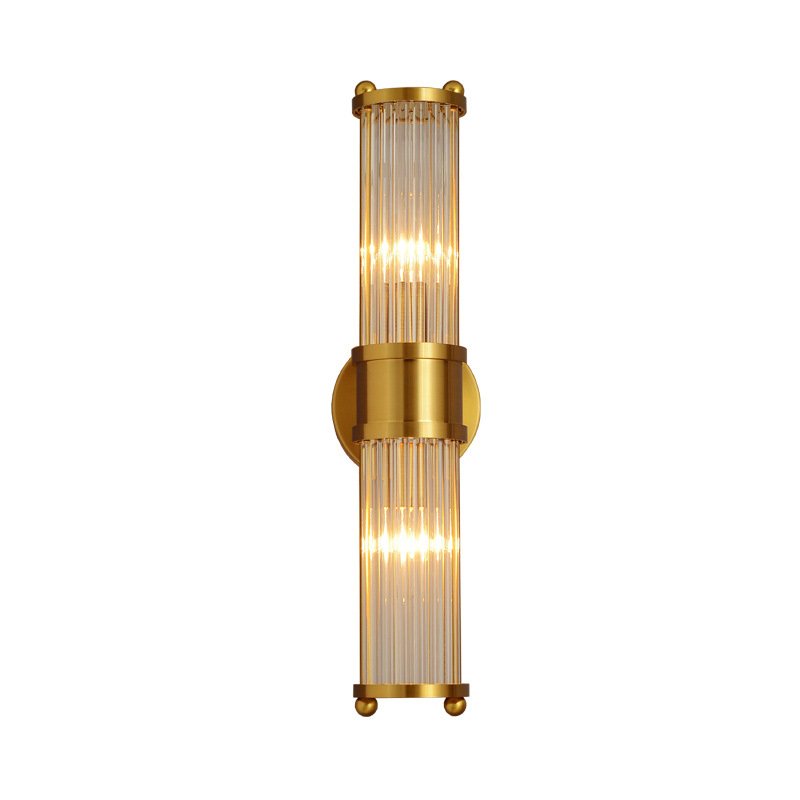 Ralph Lauren Бра Allen Double Light Brass Латунь Прозрачный (Transparent) в Самаре | Loft Concept 