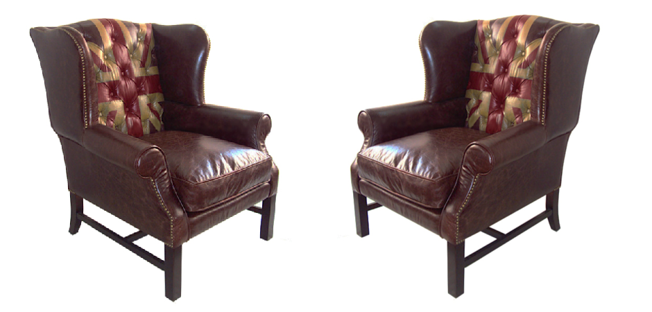 Кресло Leather Аrmchair Union Jack Кресло Leather Аrmchair Union Jack - Loft-Concept в Самаре