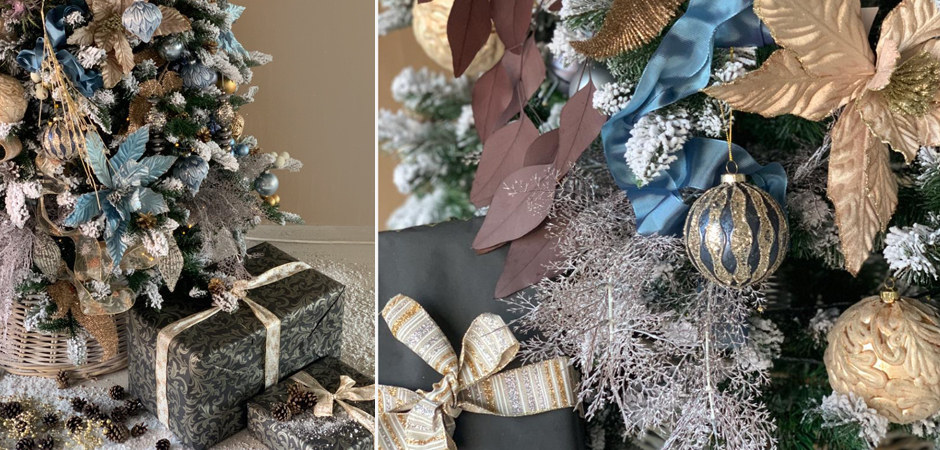 Дизайнерская Ель Голубой и Бежевый Декор Blue and Beige Decor Дизайнерская Ель Голубой и Бежевый Декор Blue and Beige Decor - Loft-Concept в Самаре