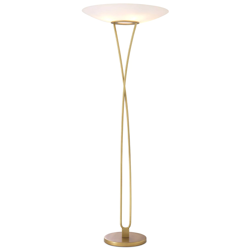 Товар Eichholtz Floor Lamp Laila Латунь Белый в Самаре | Loft Concept 