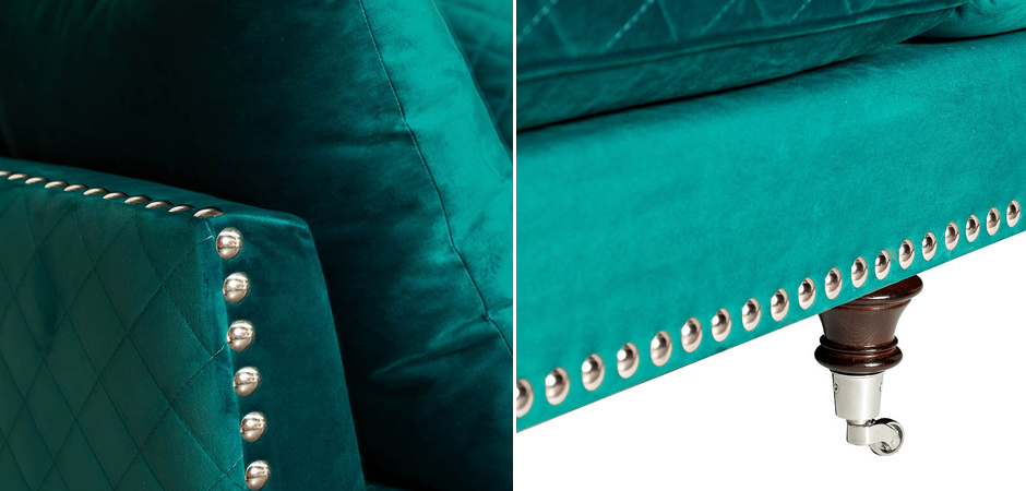 Диван Giorgio Sofa Turquoise Диван Giorgio Sofa Turquoise - Loft-Concept в Самаре
