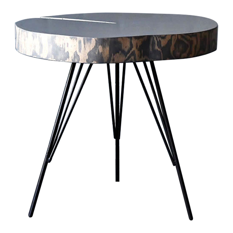 Кофейный стол Farley Industrial Metal Rust Coffee Table Дерево Серый Черный в Самаре | Loft Concept 