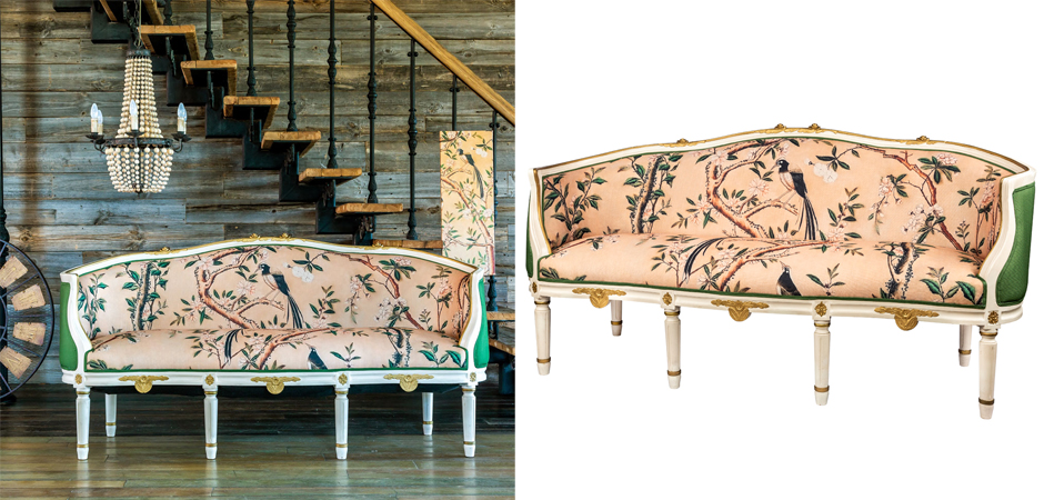 Диван Beige and Green Chinoiserie Sofa - Loft-Concept в Самаре