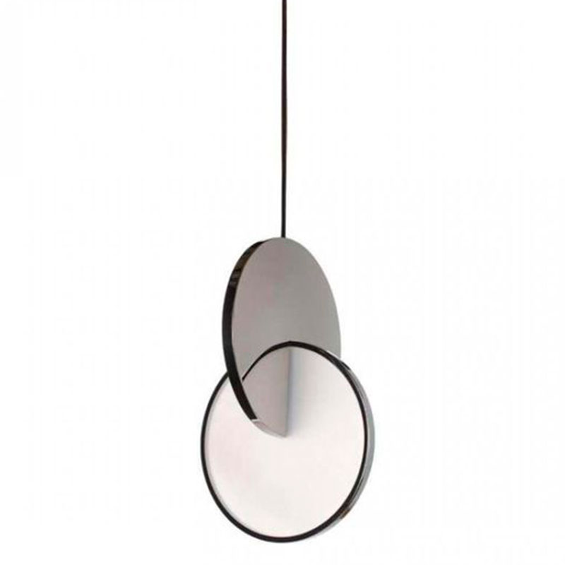 Подвесной светильник Eclipse Pendant Light Сhrome Хром Белый в Самаре | Loft Concept 