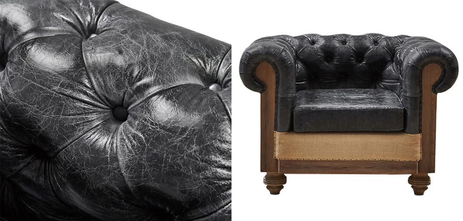 Кресло Deconstructed Chesterfield Armchair Кресло Deconstructed Chesterfield Armchair - Loft-Concept в Самаре
