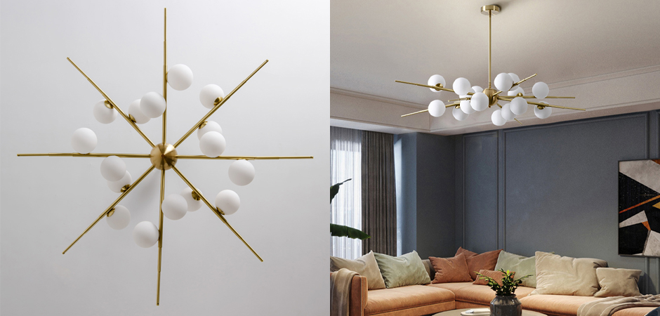 Люстра Cherry Bomb 16 balls Gold Люстра Cherry Bomb 16 balls Gold - Loft-Concept в Самаре