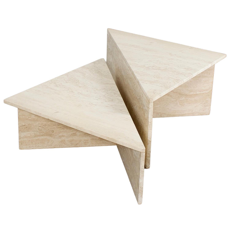 Журнальный стол из мрамора Large Travertine Coffee Table by UpUp Бежевый Песочный Журнальный стол из мрамора Large Travertine Coffee Table by UpUp Бежевый Песочный в Самаре | Loft Concept