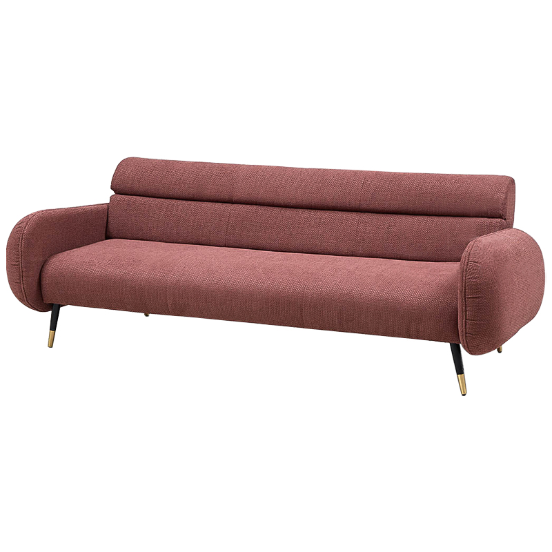 Диван Hebert Sofa Red L Красный Красный Черный Латунь в Самаре | Loft Concept 