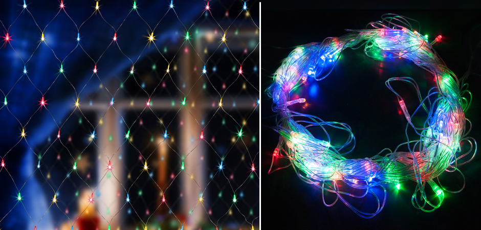 Гирлянда-Сетка Цветные светодиоды - Loft-Concept в Самаре