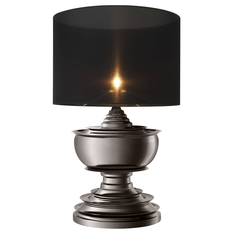 Настольная лампа Eichholtz Table Lamp Pagoda Black nickel Темный никель Черный в Самаре | Loft Concept 