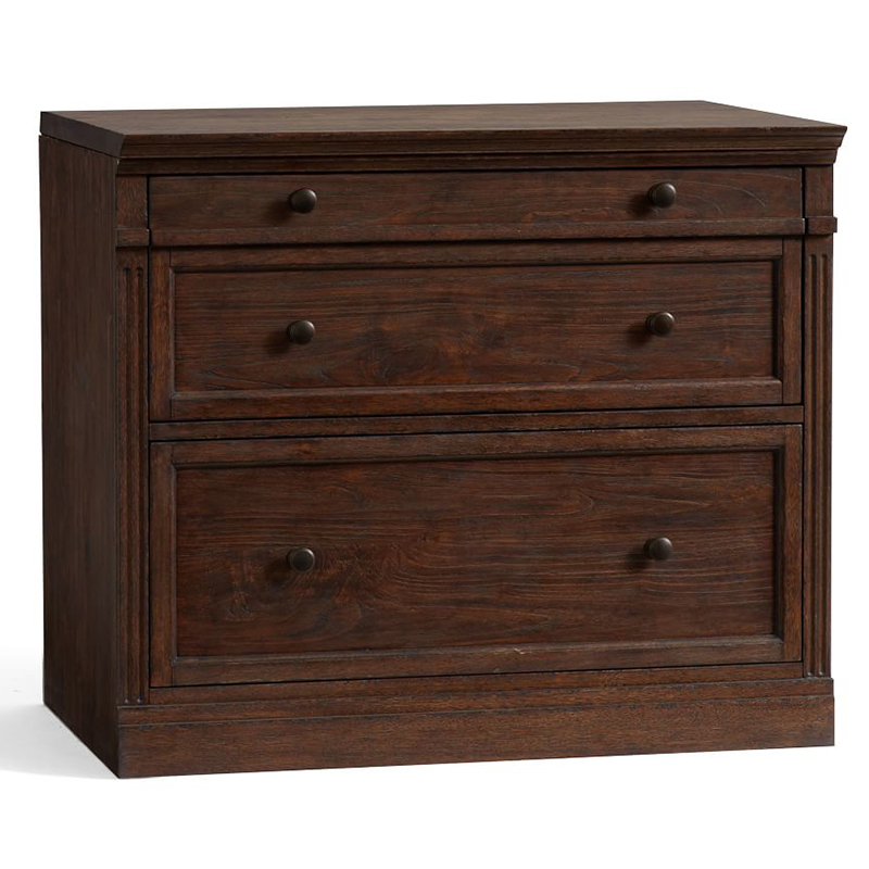 Комод с двумя ящиками Benjamin Chest of 2 Drawers Бежево-серый Белый Коричневый Черный в Самаре | Loft Concept 