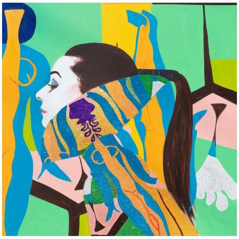 Картина She Dreamed of Matisse in Blue, Green, and Yellow Мульти Картина She Dreamed of Matisse in Blue, Green, and Yellow Мульти в Самаре | Loft Concept