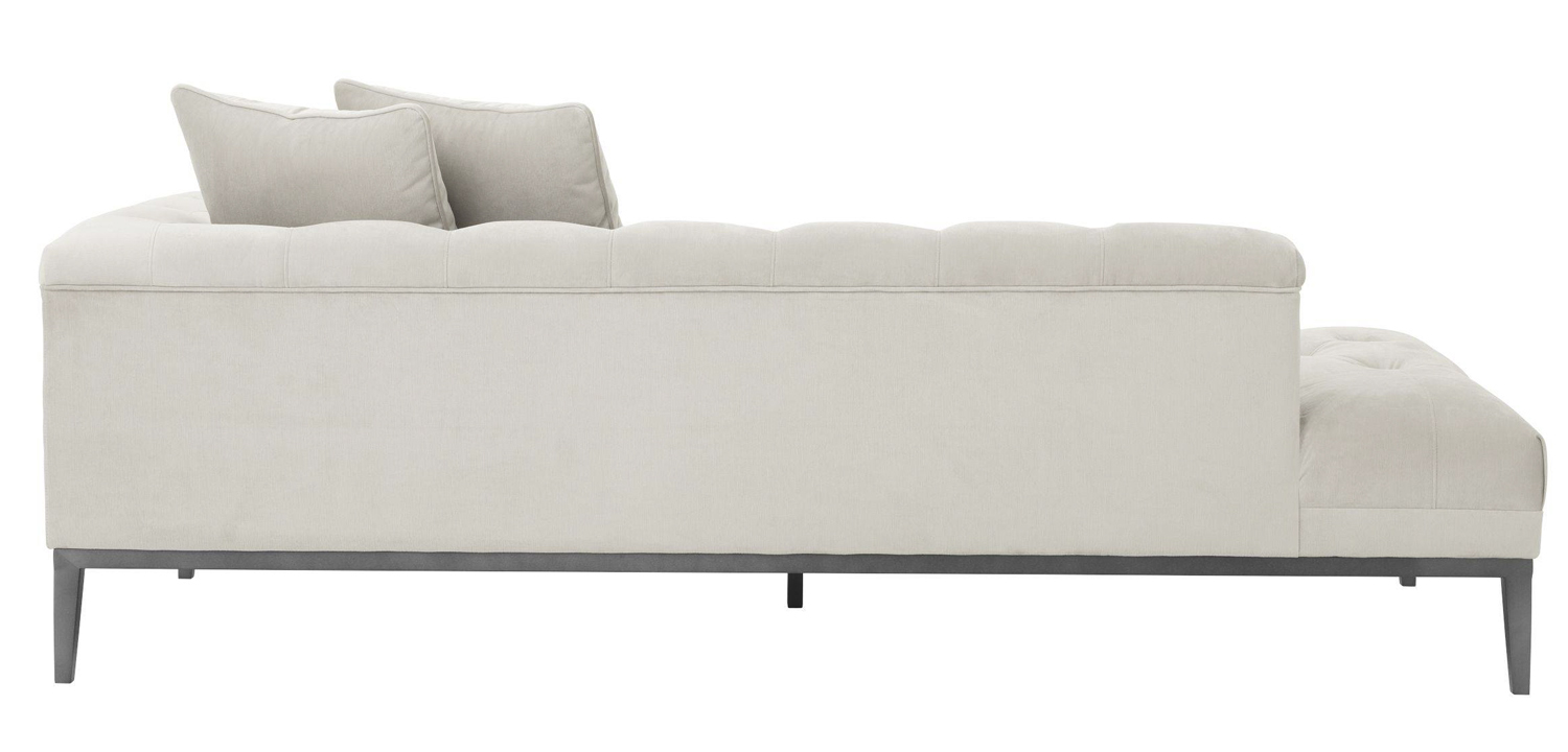 Кушетка Eichholtz Lounge Sofa Cesare Right Pebble grey - фото