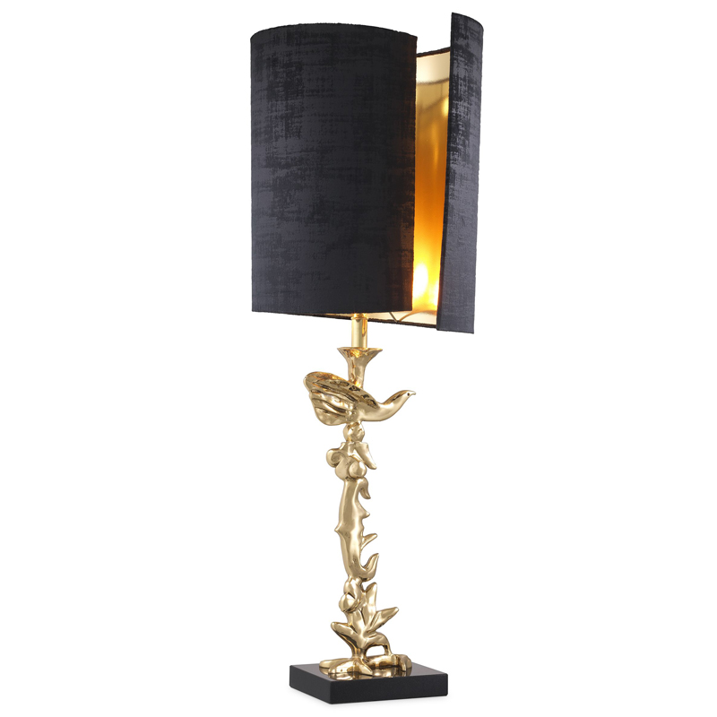 Настольная лампа Eichholtz Table Lamp Aras Латунь Черный в Самаре | Loft Concept 