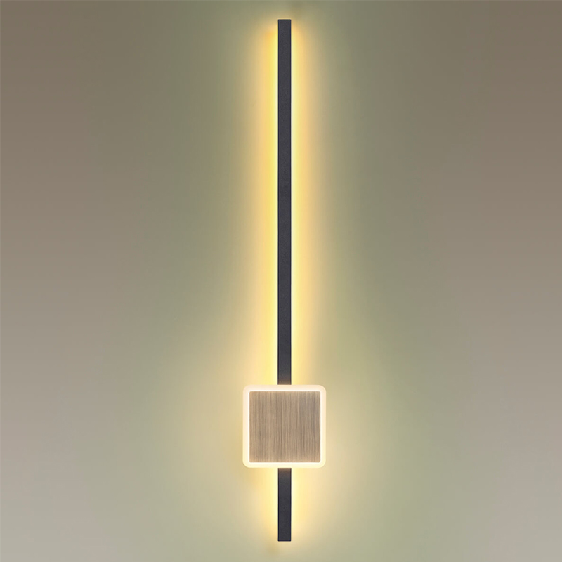 Бра Barrette Square Sconce 70 Черный Античная Бронза в Самаре | Loft Concept 