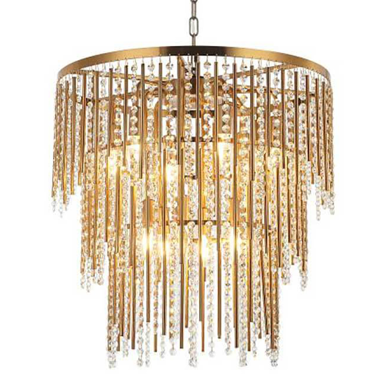 Люстра Crystal Wind Chimes Bronze Chandelier Бронза Прозрачный в Самаре | Loft Concept 