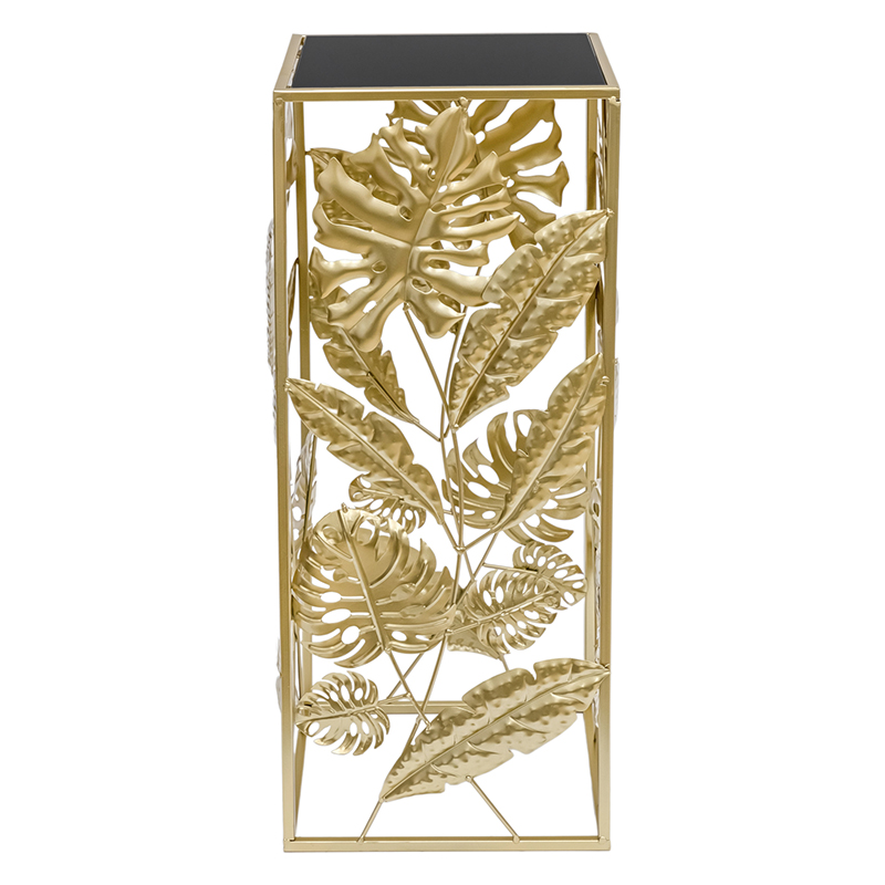 Подставка Tropical Gold Leaves Stand S Золотой Черный в Самаре | Loft Concept 