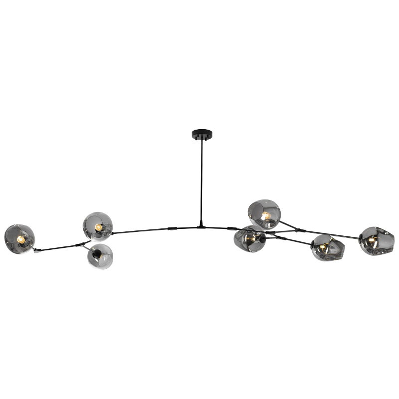 Люстра Branching Bubble Chandelier 7 Black Черный Серый в Самаре | Loft Concept 