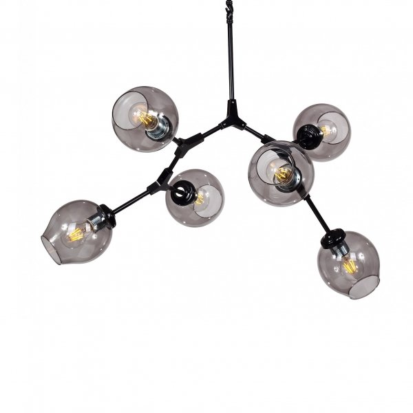 Люстра Branching Bubble Chandelier 6 Black Черный в Самаре | Loft Concept 