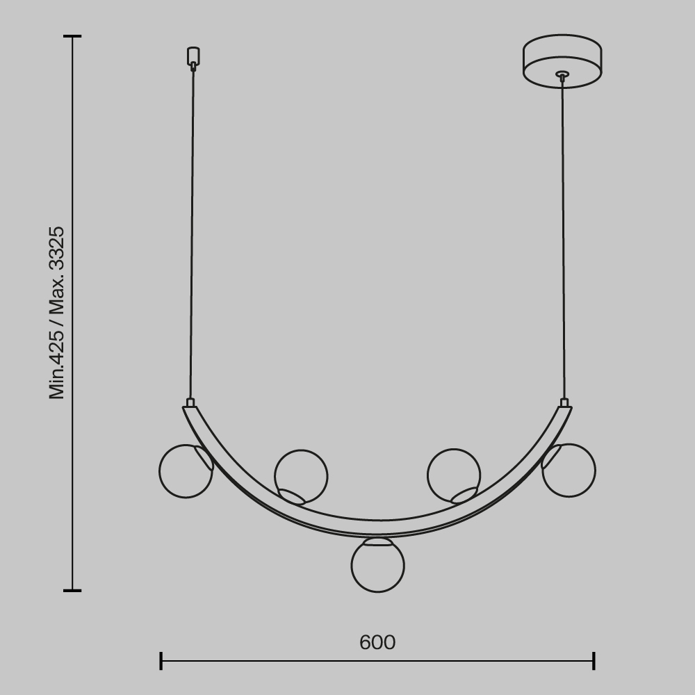 Люстра подвесная Ambre 3000К 12Вт в Самаре