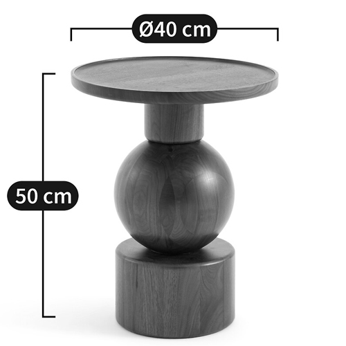 Приставной столик из массива Kobe Dark Wooden Side Table в Самаре