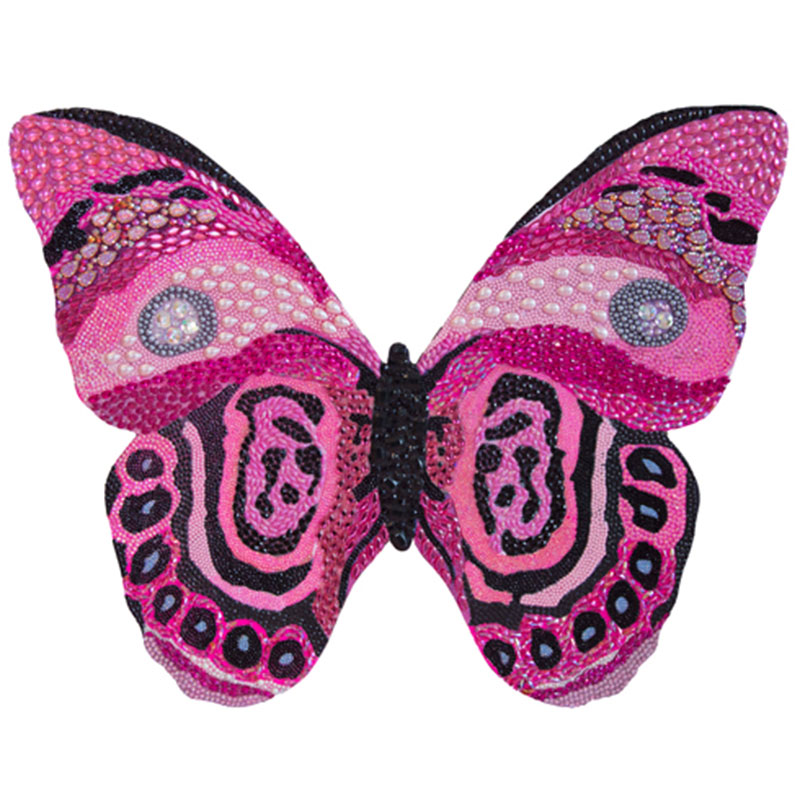 Картина “Pink and Black Bedazzled Butterfly Cut Out” Мульти в Самаре | Loft Concept 