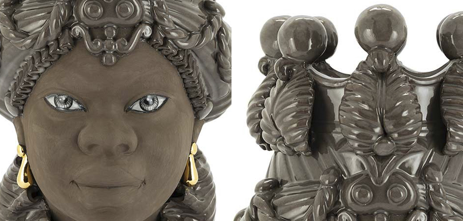 Ваза VASE MORO BIG LADY BLACK MUD Ваза VASE MORO BIG LADY BLACK MUD - Loft-Concept в Самаре