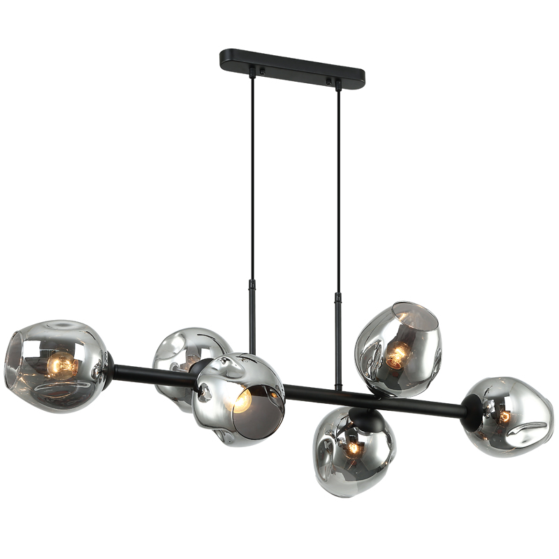 Люстра Branching Bubble Chandelier Line Gray Черный Серый (Gray) в Самаре | Loft Concept 