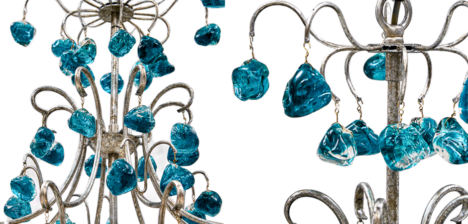 Люстра Crystal Blue Cupertino Chandelier Люстра Crystal Blue Cupertino Chandelier - Loft-Concept в Самаре