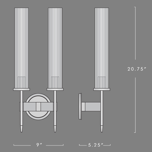 Бра Jonathan Browning ALOUETTE DOUBLE SCONCE в Самаре