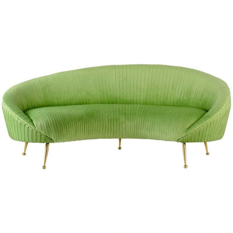 Диван Pebernat Lounge Sofa green Золотой Зеленый смок Прозрачный зеленый в Самаре | Loft Concept 