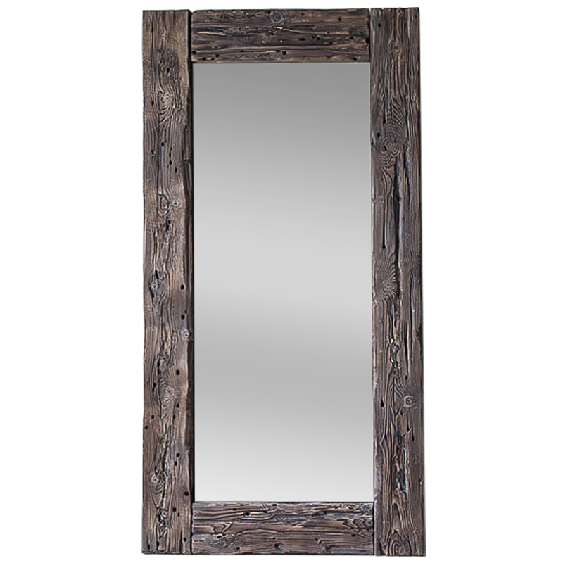 Зеркало Aged Wood Mirror Коричневый винтаж в Самаре | Loft Concept 