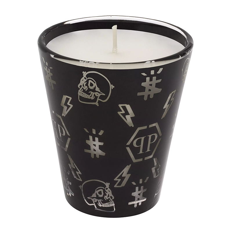 Свеча Philipp Plein Candle Monogram S Черный Белый в Самаре | Loft Concept 