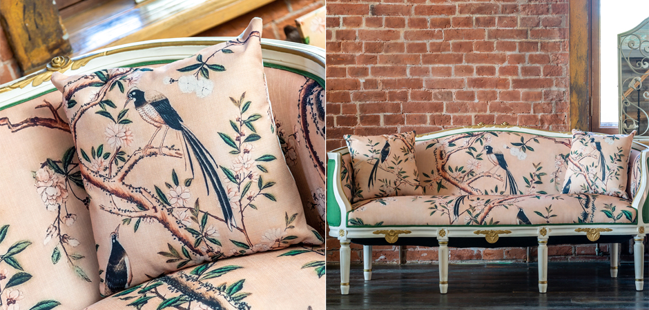 Декоративная подушка Beige and Green Chinoiserie 2 Декоративная подушка Beige and Green Chinoiserie 2 - Loft-Concept в Самаре