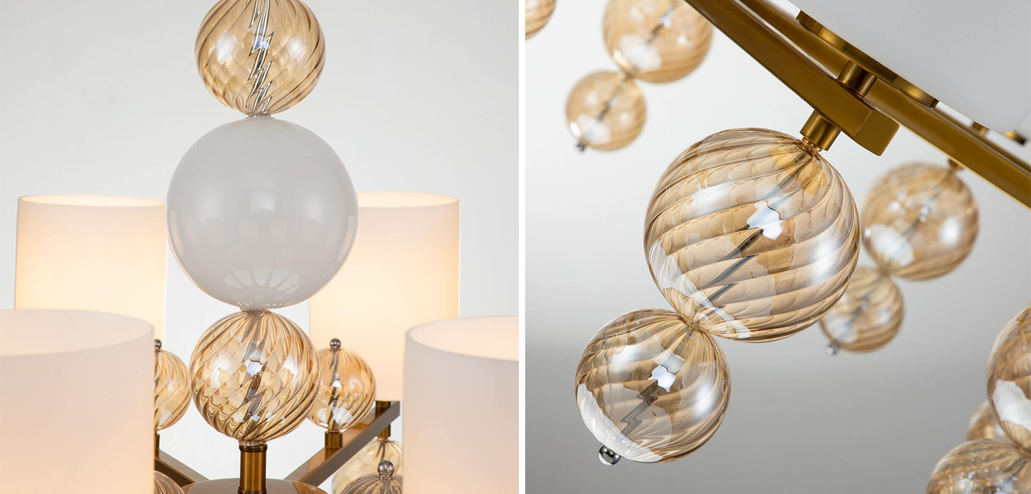 Люстра Blown Glass Balloons Chandelier 10 - фото №2