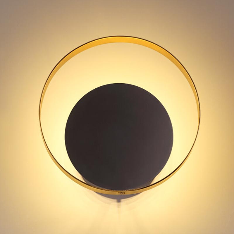 Бра Globo Ocular Sconce Circle Black Золотой Черный в Самаре | Loft Concept 