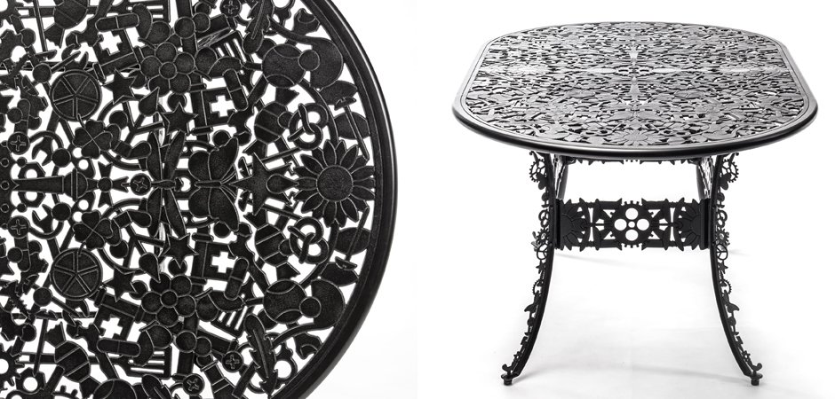 Обеденный стол Industry Collection ALUMINIUM OVAL TABLE – BLACK Обеденный стол Industry Collection ALUMINIUM OVAL TABLE – BLACK - Loft-Concept в Самаре