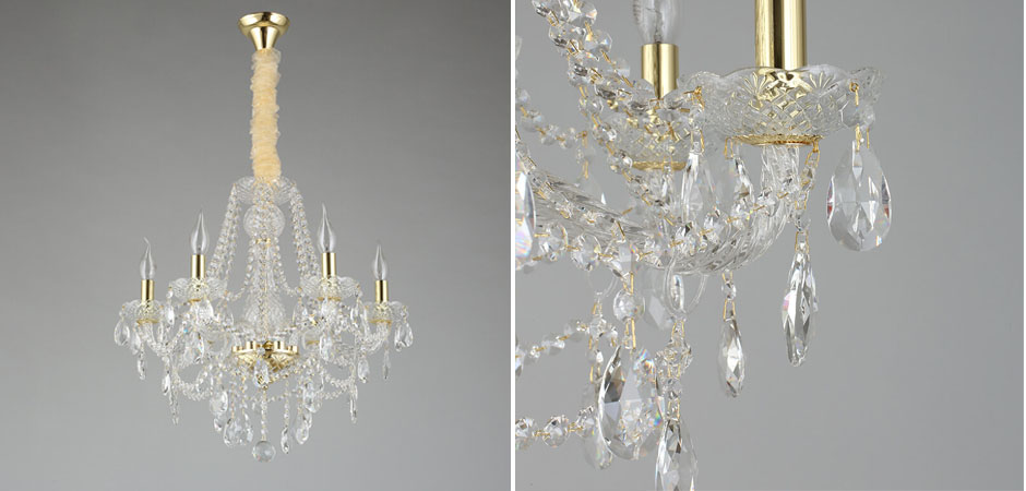 Хрустальная Люстра Tears Золотая  - Loft-Concept в Самаре