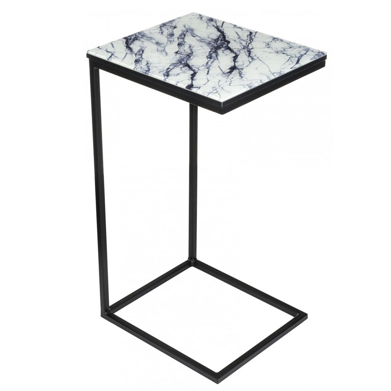 Приставной стол Zermatt Side Table white marble Белый Мрамор Bianco в Самаре | Loft Concept 