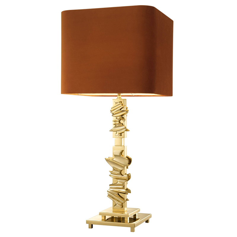 Настольная лампа Eichholtz Table Lamp Abruzzo brass Латунь Оранжевый в Самаре | Loft Concept 