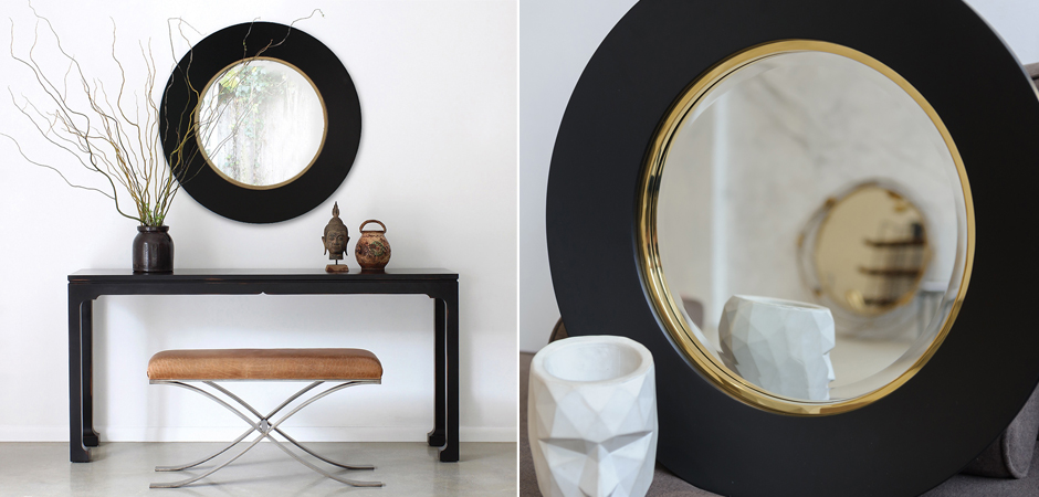 Зеркало Black Circle Mirror Зеркало Black Circle Mirror - Loft-Concept в Самаре