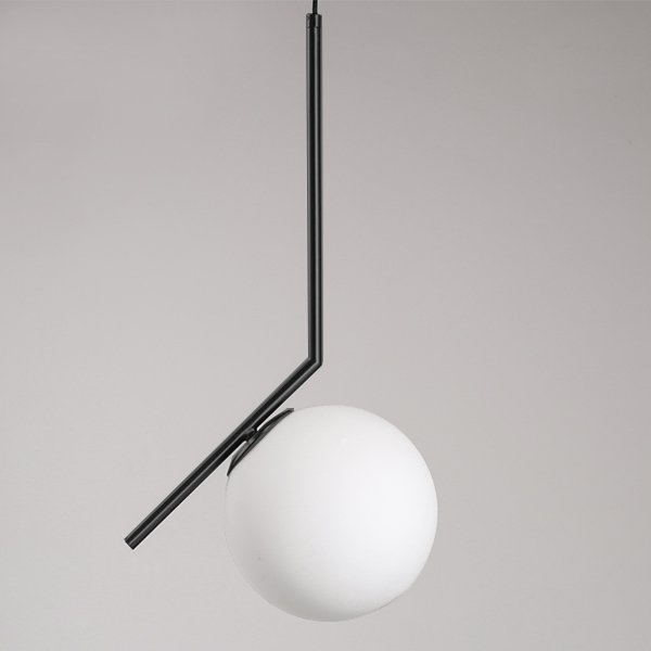 Светильник Flos IC Lighting Black Pendant Lamp Черный Белый в Самаре | Loft Concept 