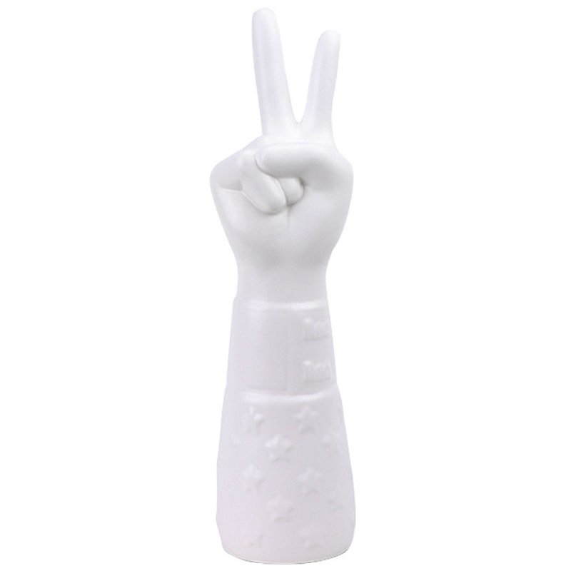 Статуэтка Jonathan Adler Peace Hand Sculpture Белый в Самаре | Loft Concept 