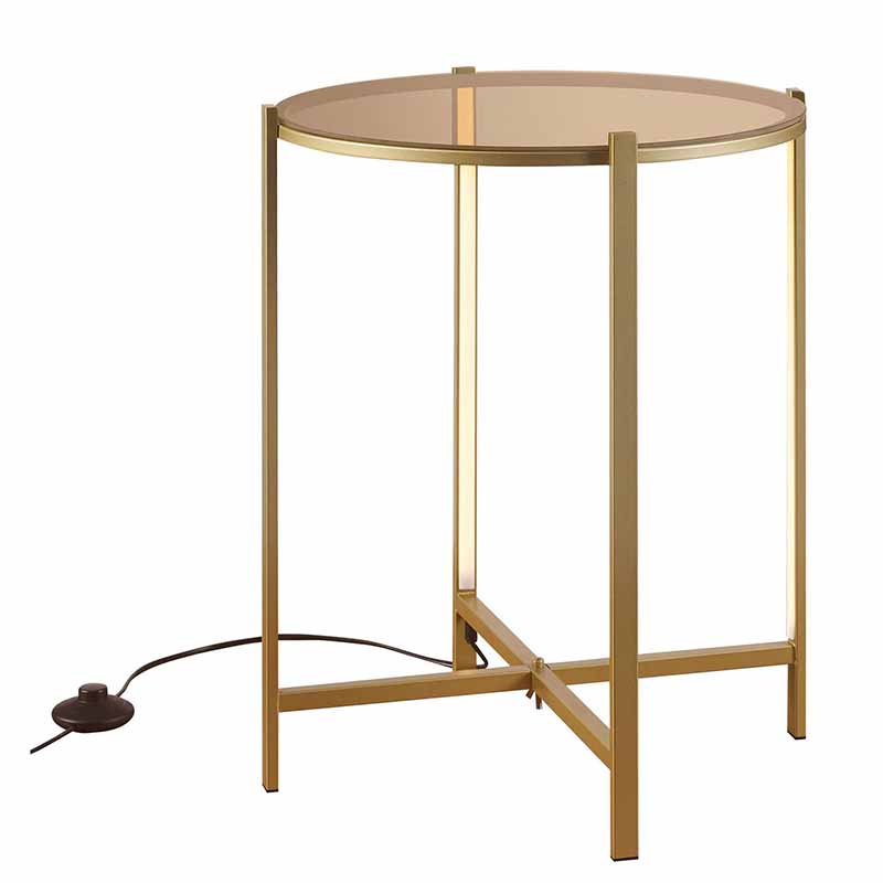 Приставной стол Galia Side Table Bronze LED Бронза в Самаре | Loft Concept 