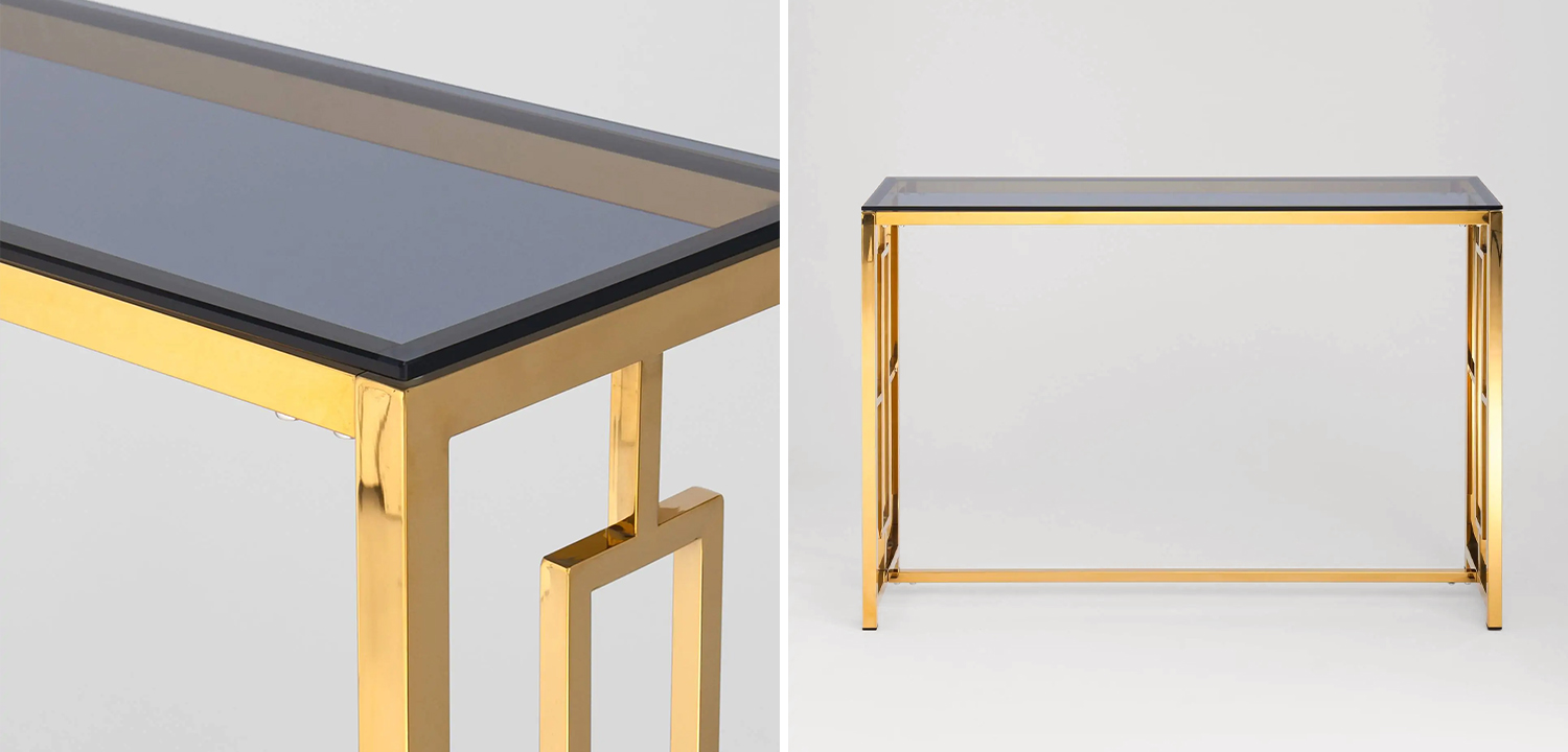Консоль Milan Tables Gold - фото